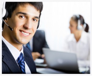 call center staff tending phone lines